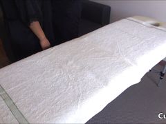 Cuckold massage at home with professional sex masseur